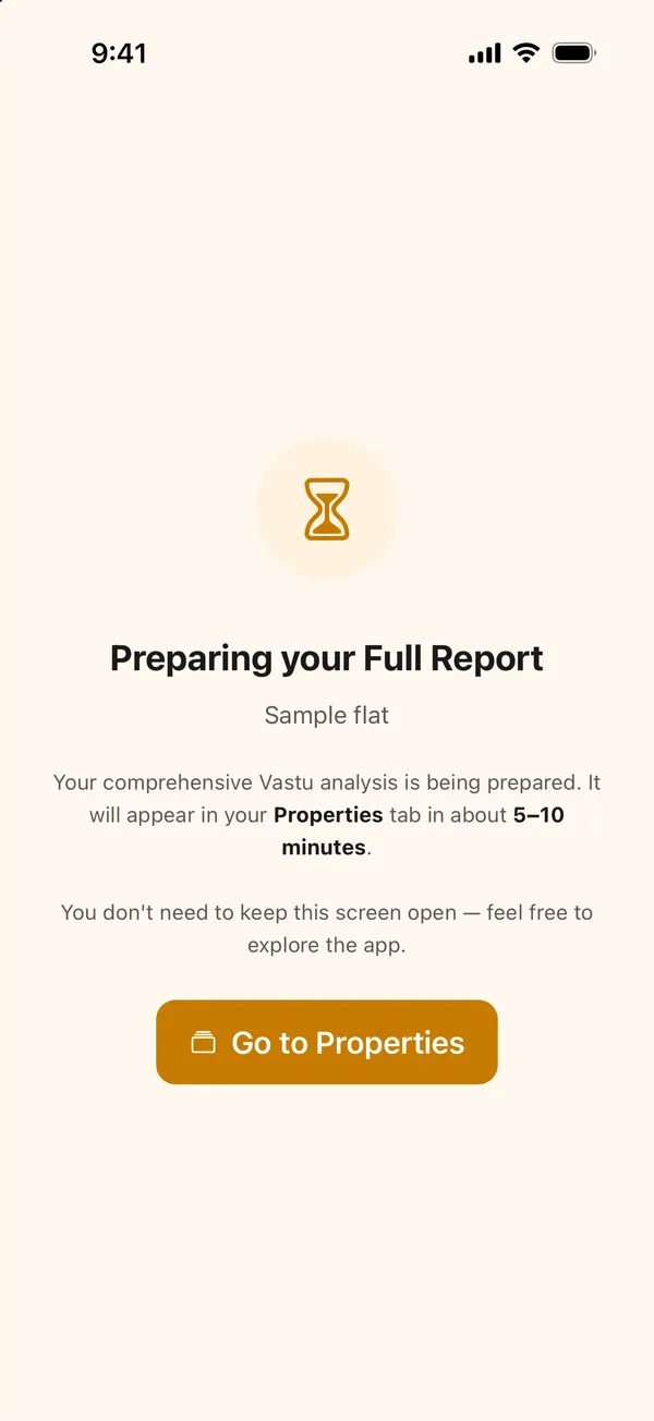 फुल रिपोर्ट तैयार हो रही है, 5 से 10 मिनट में Properties में आएगी
